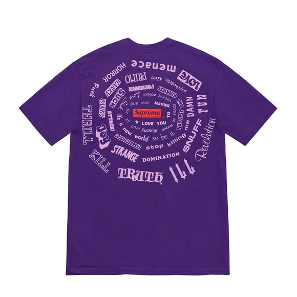 Supreme Other - Supreme Spiral Tee Size XL Purple